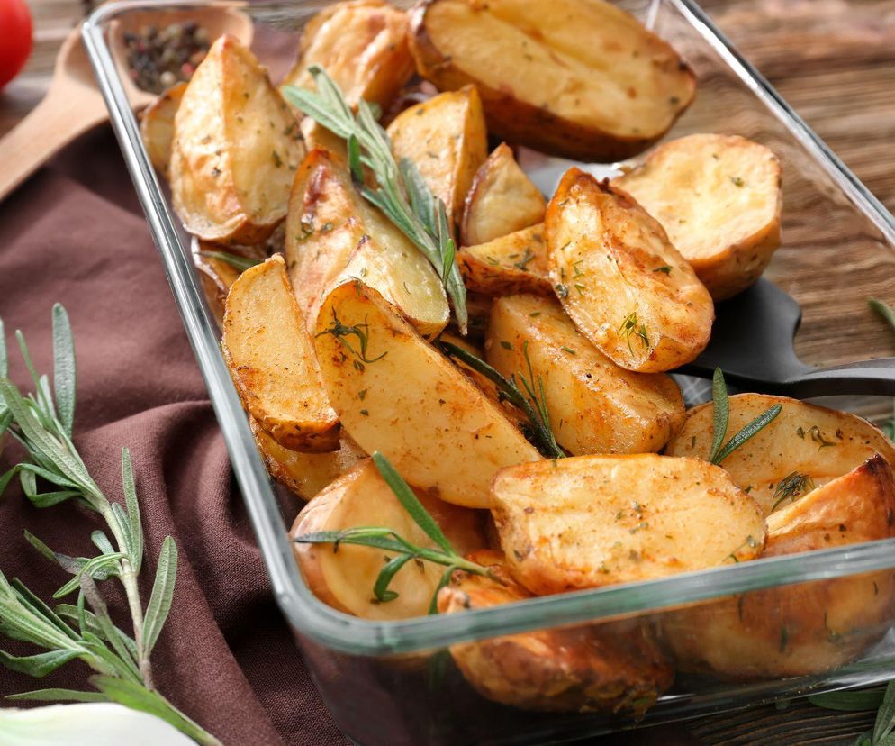 chrupiące pieczone ziemniaki