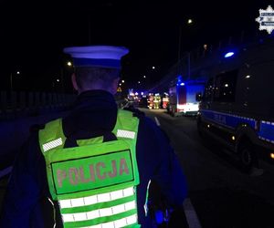 Dantejskie sceny na DK1. W kraksie brało udział 9 pojazdów. Zaczęło się od kierowcy bmw