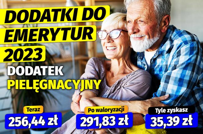Dodatki do emerytur 2023 
