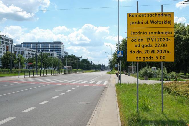 Weekendowy paraliż Mokotowa - remont ul. Wołoskiej