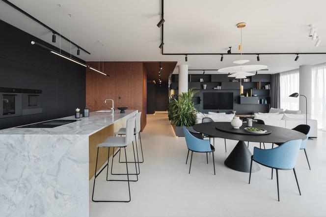 Penthouse, w którym czuć puls metropolii. “Miało być nastrojowo i tajemniczo”
