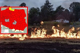 Cała Polska na czerwono. Niebezpieczeństwo czyha w lasach 