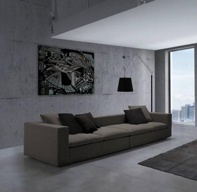 Brązowa sofa