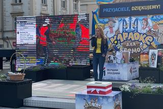 Dziennikarze z Ukrainy zbierali w Rzeszowie na samochód dla kolegów na froncie 