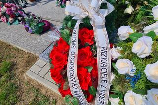 Grób Rafała L., który utonął w Sanie w Wólce Turebskiej. Przejmujący widok