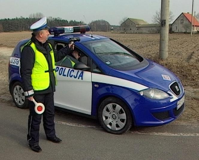 Policjanci podczas działań