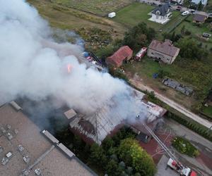 Pożar sali weselnej w Pruszkowie