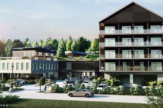 Drewniane domki z lat 80 przegrały z „drinkiem na zielonym dachu”. Luksusowy hotel uzyskał pozwolenie na budowę