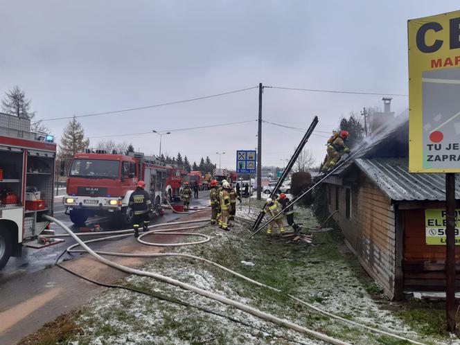 Pożar przy ul. Kwiatkowskiego w Tarnowie