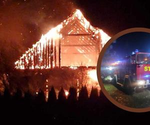 Policja zatrzymała 42-latka, który podpalił stodołę w Łazach