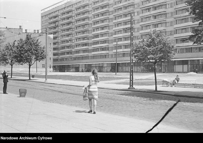 Skrzyżowanie al. Wyzwolenia i ul. Malczewskiego w Szczecinie w 1969 roku