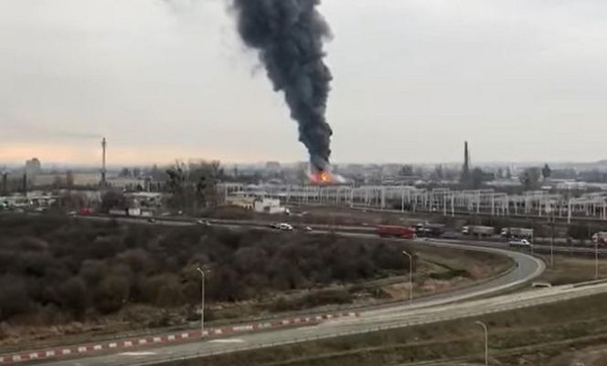 Potężny pożar zabytkowej hali w Gdańsku. Wielka chmura dymu w mieście