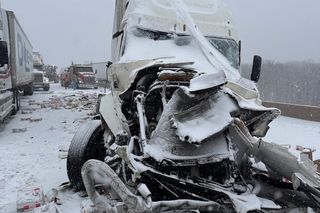 Jajeczna katastrofa na autostradzie