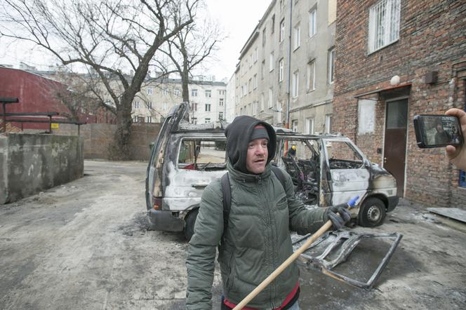 Podpalenie na ul.Łochowskiej