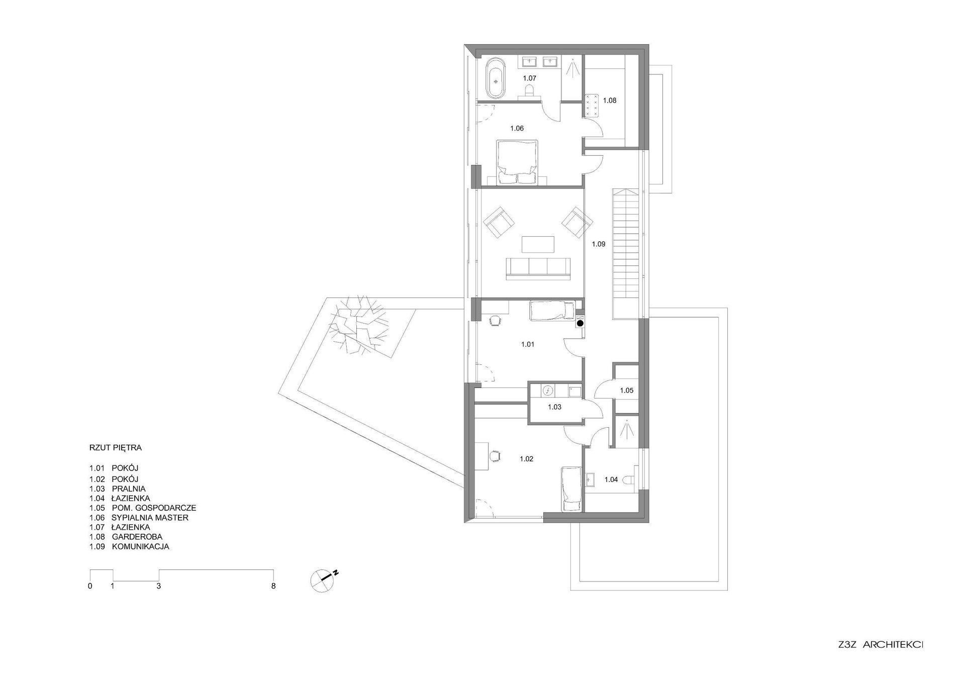 Dom z obrócony sercem, Z3Z Architekci