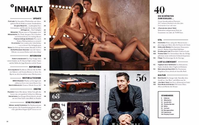 Robert Lewandowski w niemieckim magazynie "Playboy"