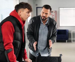 Barwy szczęścia, odcinek 3057. Mirek (Oliwier Kozłowski), Damian (Michał Lesień)