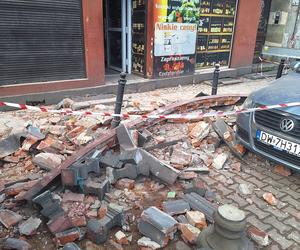 Na Truagutta z kamienicy spadł balkon. Wyjaśniane są okoliczności zdarzenia 