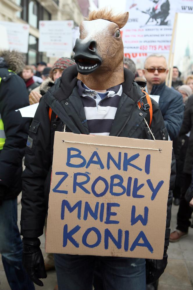 Banki pożyczały franki, których nie miały