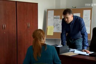 M jak miłość odc. 1189. Agnieszka (Magdalena Walach), Tomek (Andrzej Młynarczyk)