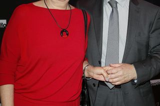 Skromna Irena Eris z mężem na gali