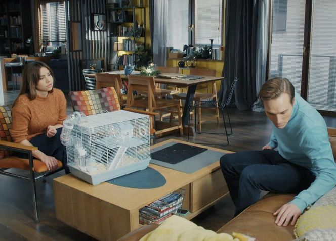 M jak miłość odc. 1853. Aneta (Ilona Janyst), Olek (Maurycy Popiel)