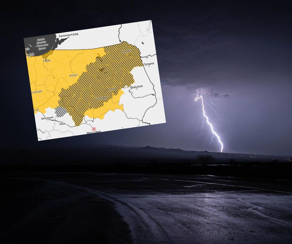 Burze nad Warmią i Mazurami. Ostrzeżenia IMGW dla całego regionu