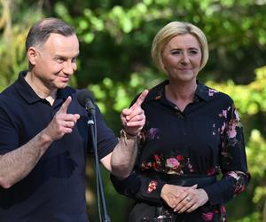 Prezydent Andrzej Duda i Pierwsza Dama sadzili drzewa w Suchedniowie