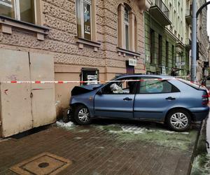 Wypadek na Placu Dąbrowskiego w Łodzi