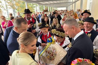 Koło Gospodyń Wiejskich w Puszynie na Dożynkach Prezydenckich w Warszawie