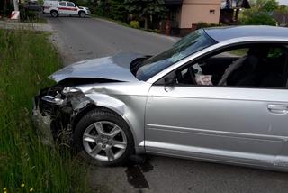 Nowy Sącz: Groźny wypadek na ulicy Juranda. Jedna osoba w szpitalu po zderzeniu trzech samochodów