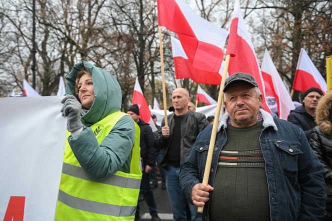 Protest plantatorów tytoniu w Warszawie (3.11.2025)