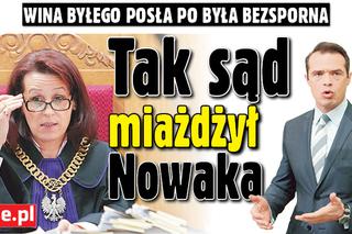 Tak sąd miażdżył Nowaka