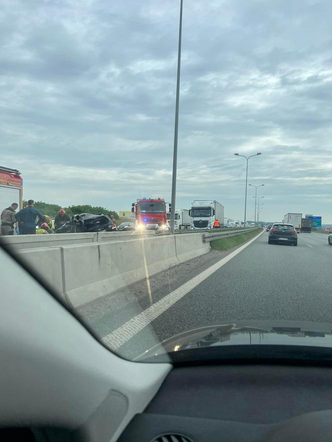 Wypadek na autostradzie A4