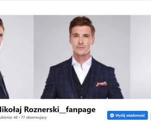 Mikołaj Roznerski (M jak miłość) fałszywy profil na Facebook-u