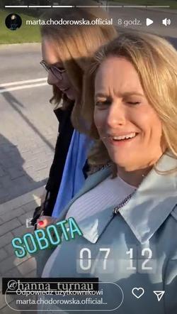 M jak miłość na planie. Julia (Marta Chodorowska), Sylwia (Hanna Turnau)