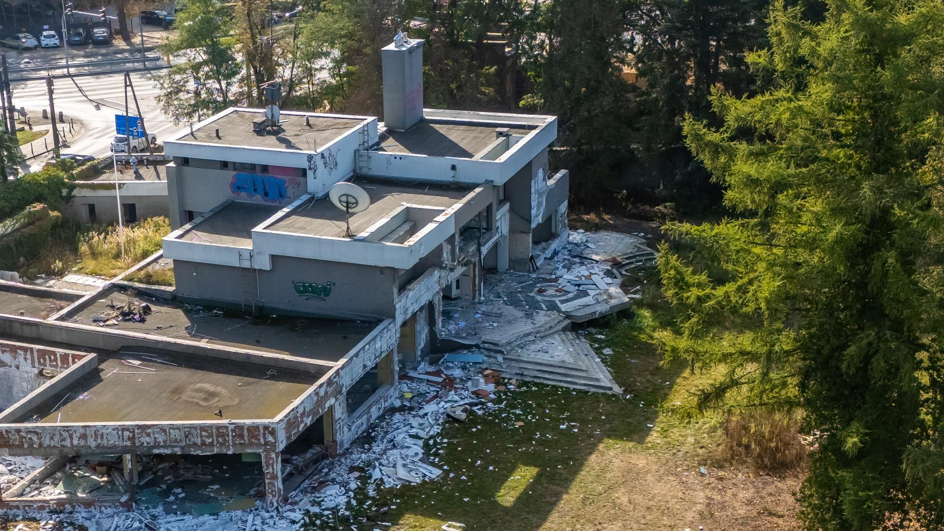 Opuszczona willa przy Ryżowej 72 w Warszawie