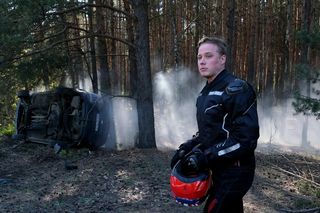M jak miłość. To on doprowadzi do makabrycznego wypadku Zduńskich w Grabinie! Wcześniej zaczai się na Basię - ZDJĘCIA