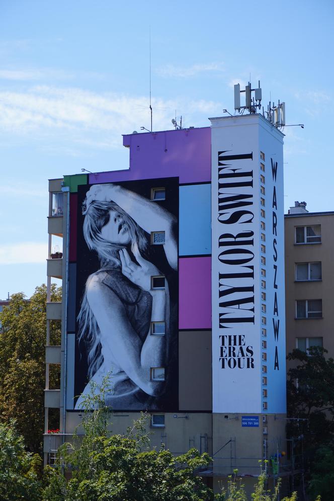 Mural Taylor Swift w Warszawie