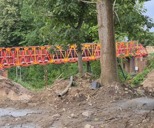 Postępują prace na olsztyńskim Tracku. Powstaje m.in. nowoczesny wiadukt