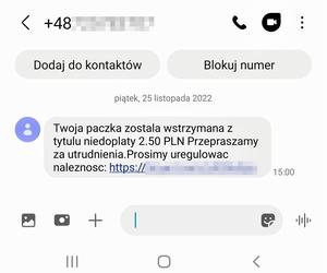 Dostałeś taką wiadomość? Uważaj, to oszustwo. Policja z Nowego Sącza ostrzega przed phishingiem