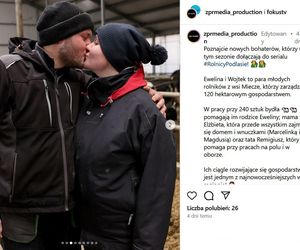 Rolnicy. Podlasie. Ewelina i Wojtek to nowi bohaterowie serialu. Mają potężne gospodarstwo