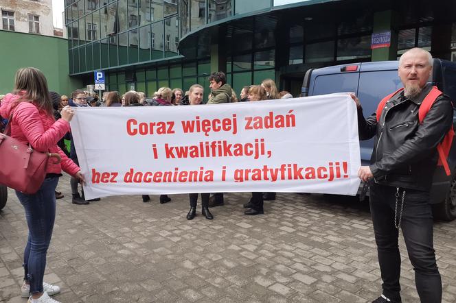 Strajk pracowników socjalnych w Łodzi