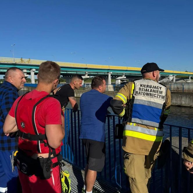 Kobieta skoczyła z zapory na Stopniu Wodnym Kościuszko. Chwile grozy w Krakowie