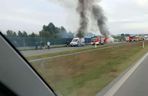 Tragiczny wypadek na S5 pod Bydgoszczą. Auto stanęło w płomieniach