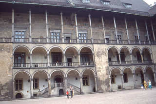 Dziedziniec zamkowy na Wawelu