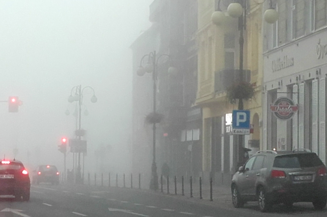 Mgła w Szczecinie