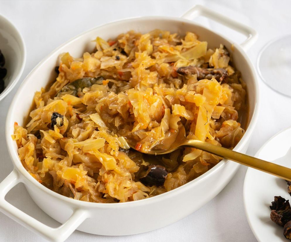 kapusta zasmażana z pieczarkami