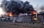 Pożar hali z parafiną w okolicy Białej Podlaskiej