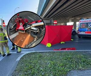  Tragiczny wypadek w Łomiankach. Nie żyje motocyklista
